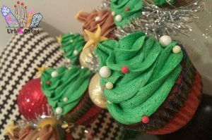 CupCakes de Árbol de Navidad